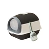 Cute Cat Head Closed Litter Box Enclosed with Scoop & Filter with Odor Control & Drawer Tray 