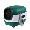 Detachable Enclosed Large Cat Litter Box with Scoop (56x39x40cm)