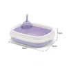 Easy Clean Cat Litter Box with Frame & Scoop (48*40*13cm) 