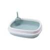 Easy Clean Cat Litter Box with Frame & Scoop (48*40*13cm) 