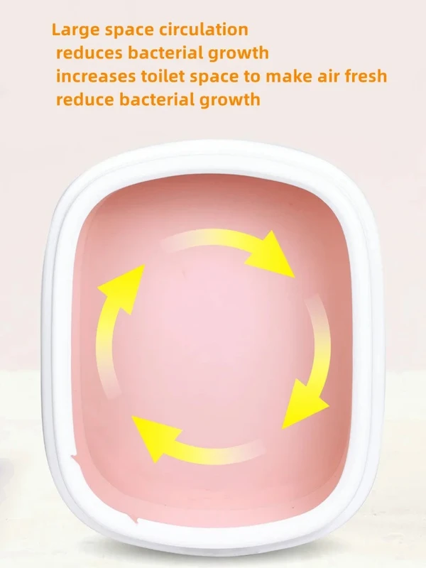 Easy Clean Cat Litter Box with Frame & Scoop (48*40*13cm) 