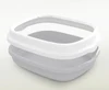 Easy Clean Cat Litter Box with Frame & Scoop (48*40*13cm) 