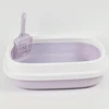 Easy Clean Cat Litter Box with Frame & Scoop (48*40*13cm) 