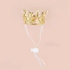 Pet Crown for Dogs & Cats – Gold Vintage Adjustable Crown Hat for Small to Medium Pets