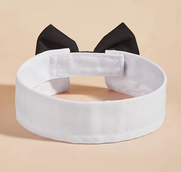 Pet Bow Tie Collar for Dogs & Cats – Adjustable Formal Bowtie Necktie for Small to Medium Pets (Size M)