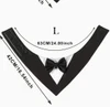 Dog Wedding Tuxedo Bandana with Bow Tie – Adjustable Formal Pet Outfit for Medium & Large Dogs (Size L)