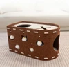 Detachable Felt Cat House Scratching Cave Bed for Indoor Cats