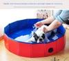 Portable PVC Pet Swimming Pool & Bathtub, Waterproof, Foldable, Indoor & Outdoor for Dogs (Blue-80cm)