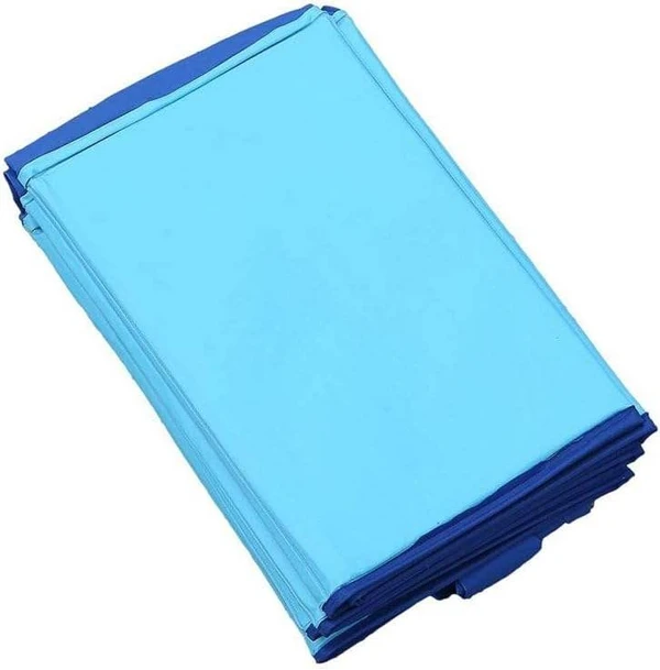 Portable PVC Pet Swimming Pool & Bathtub, Waterproof, Foldable, Indoor & Outdoor for Dogs (Blue-80cm)