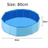 Portable PVC Pet Swimming Pool & Bathtub, Waterproof, Foldable, Indoor & Outdoor for Dogs (Blue)