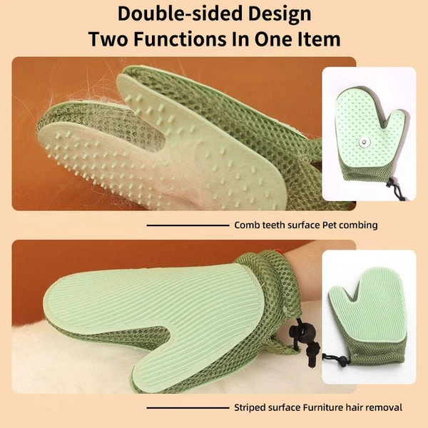 USB Rechargeable Steam Pet Glove – Spray Grooming Tool for Hair Removal & Massage 