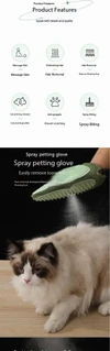 USB Rechargeable Steam Pet Glove – Spray Grooming Tool for Hair Removal & Massage 