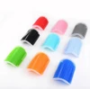 Plastic Self Grooming Hair Remover Cat Brush Corner Design with Catnip - Grey