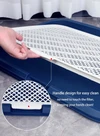Large Dog Toilet Tray with Removable Mesh Grid & Guide Column for Medium & Large Dogs (65×50cm)