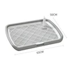 Large Dog Toilet Tray with Removable Mesh Grid & Guide Column for Medium & Large Dogs (65×50cm)