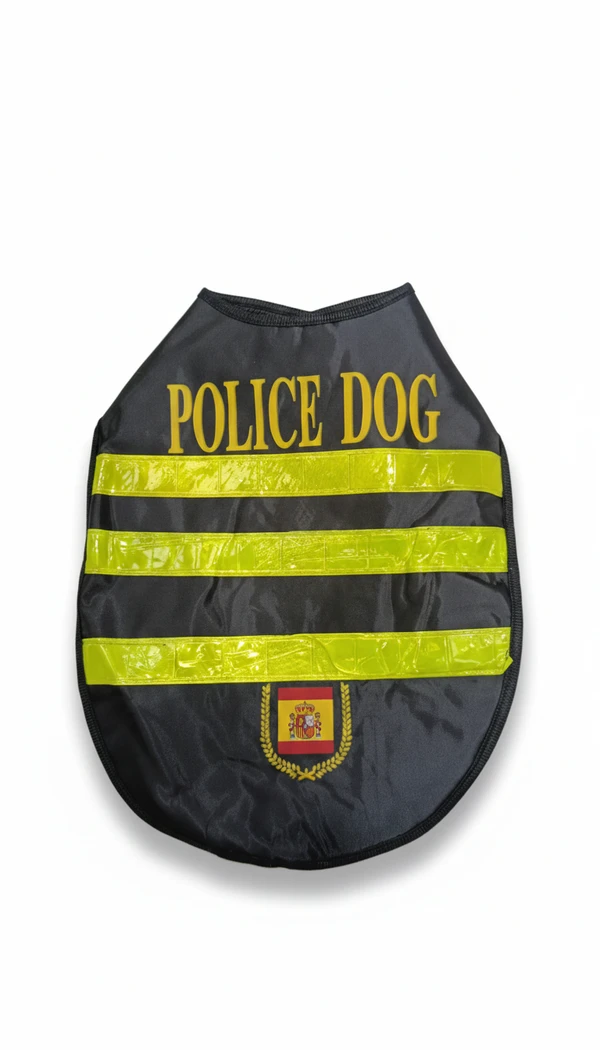 Waterproof Dog Vest with Reflective Safety Tapes for Night Walking (Black)