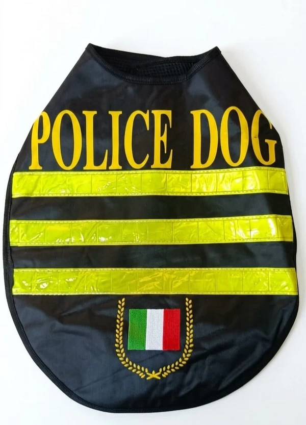 Waterproof Dog Vest with Reflective Safety Tapes for Night Walking (Black)