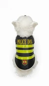 Waterproof Dog Vest with Reflective Safety Tapes for Night Walking (Black)