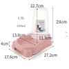 2 in 1 Automatic Pet Dispenser 1.5 L Water & Food for Dogs & Cats