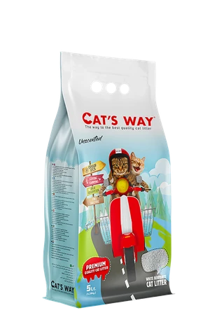 Cat’s Way White Bentonite Clumping Cat Litter Unscented 5L