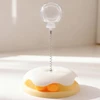 Interactive Turntable Cat Toy with Spring Treat Dispenser Ball for Indoor Cats