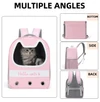 Hello Cats Backpack for Travel & Hiking-Breathable Double Shoulder Bag for Cats