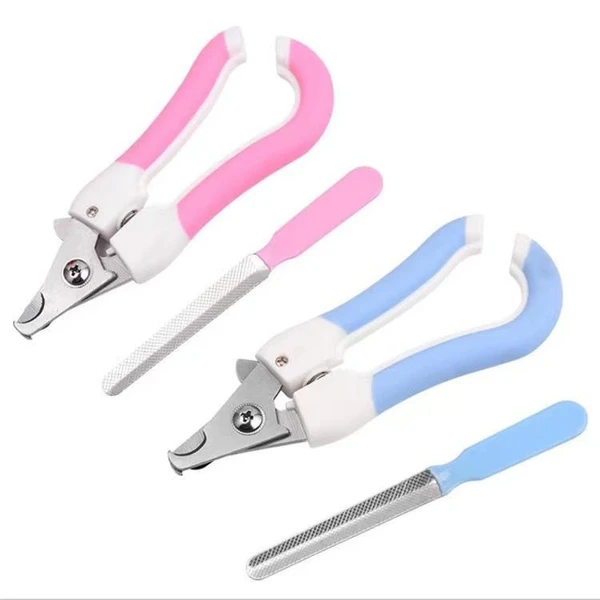 Pet Nail Clipper with Safety Guard & Nail File Dogs & Cats Grooming Tools