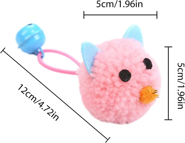 Interactive Plush Mouse with Bell Cat Toy for Indoor Cats