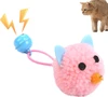 Interactive Plush Mouse with Bell Cat Toy for Indoor Cats