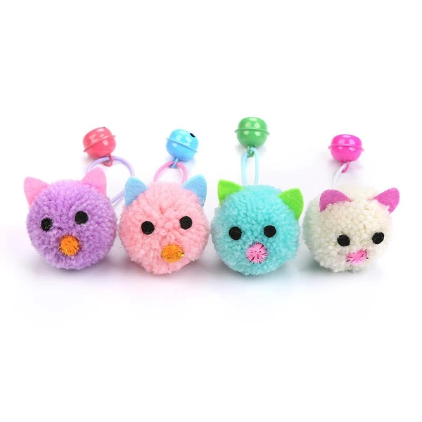 Interactive Plush Mouse with Bell Cat Toy for Indoor Cats
