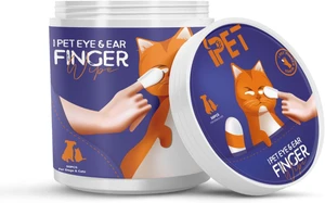 Ipet Eye & Ear Finger Wipes for Dogs & Cats 50 Pcs