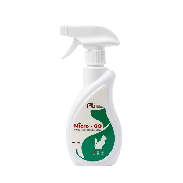 Pti Micro-GO Multi-Surface Disinfectant Spray – Kills Viruses, Bacteria & Fungi | Safe for Homes, Clinics & Pets (450ml)