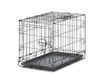 Savic Dog Cottage - Small Dog Crate with Front & Top Doors, Black E-coating and Removable Tray