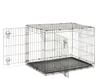 Savic Dog Cottage - Medium Dog Crate with Front & Side Doors, Black E-coating and Removable Tray