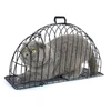 Iron Double Door Cat Bath Cage XL (Black)