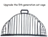 Iron Double Door Cat Bath Cage XL (Black)