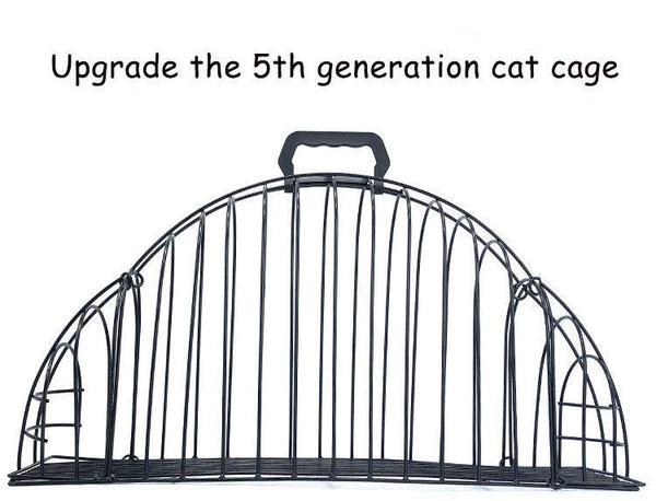 Iron Double Door Cat Bath Cage XL (Black)