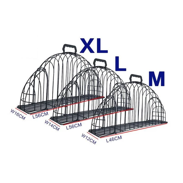 Iron Double Door Cat Bath Cage XL (Black)