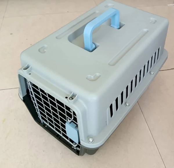 Outdoor Travel Pet Carrier Cage with Removable Grate for Cats & Small Dogs (48 x 32 x 30) cm