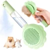 Pet Slicker Brush with Visual Spray for Shedding Hair Removal for Dogs and Cats (Pink)