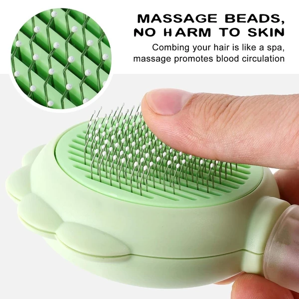 Pet Slicker Brush with Visual Spray for Shedding Hair Removal for Dogs and Cats (Pink)