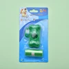 Bone-Shaped Dog Trash Bags Dispenser + 1 Roll for Poop Waste Disposal and Toilet Pick up Kit