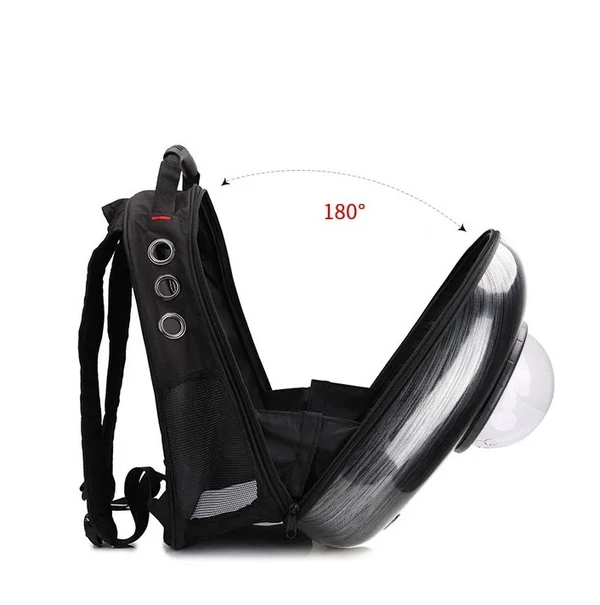 Space Capsule Shaped Pet Backpack Breathable Double Shoulder Bag for Cats & Small Dogs