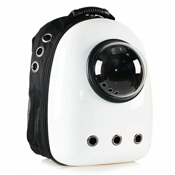 Space Capsule Shaped Pet Backpack Breathable Double Shoulder Bag for Cats & Small Dogs