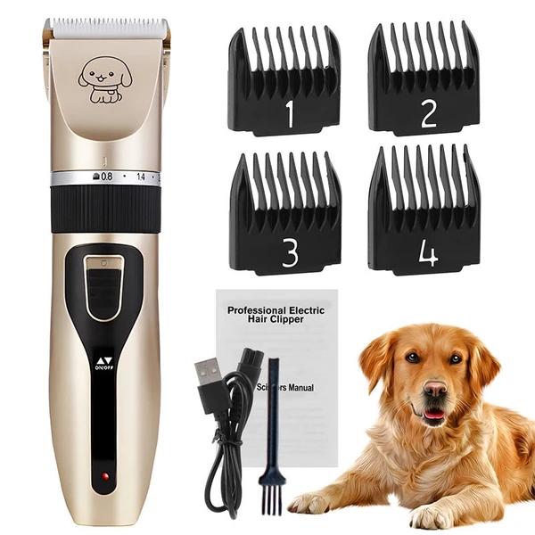 Professional Electric Pet Grooming Hair Clipper Trimmer Set for Cats & Dogs