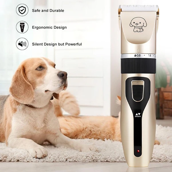 Professional Electric Pet Grooming Hair Clipper Trimmer Set for Cats & Dogs