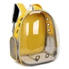 Transparent Pet Backpack Plain Colors – Breathable Double Shoulder Bag for Cats & Small Dogs  