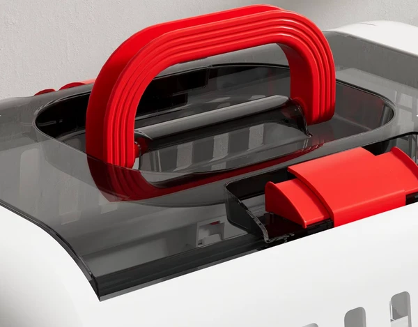 Pet Carrier Large with Panoramic Sunroof Design Large Space Breathable Two-way Spring Door Suitable for air Travel (56x34x36) cm