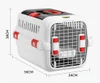 Pet Carrier Large with Panoramic Sunroof Design Large Space Breathable Two-way Spring Door Suitable for air Travel (56x34x36) cm