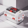 Pet Carrier Large with Panoramic Sunroof Design Large Space Breathable Two-way Spring Door Suitable for air Travel (56x34x36) cm